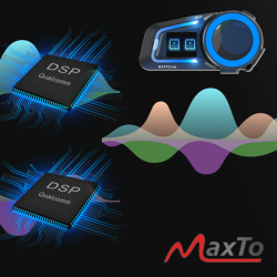 INTERKOM MOTOCYKLOWY MAXTO M6S SYSTEM MESH DO 8 MOTO
